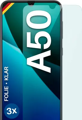 Produktbild von moex® 3x Schutzfolie kompatibel mit Samsung Galaxy A50 - Displayschutzfolie dünn Folie, Klar