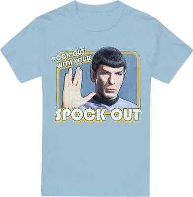 Obrázok produktu pre Star Trek - Tričko "Spock Out" pre mužov TV5787 (M) (Svetlo modrá)