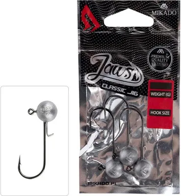 Obrázok produktu pre Mikado Jig Head Jaws Classic 3 kusy - hlava: 10 g - veľkosť háčika: 3/0
