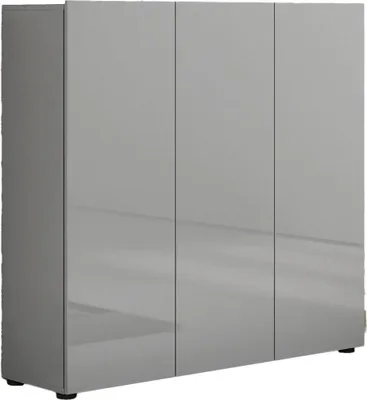 Produktbild von Schuhschrank Ddickman, Schuhregal, Mehrzweck-Eingangsgarderobe, Möbel für Schuhe, Italy, 120x34h115 cm, Grau