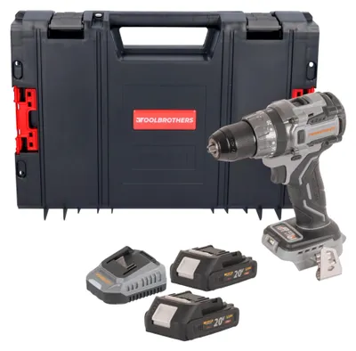 Imagen del producto de Taladro atornillador con batería Procraft CD20Abb 20 V 85 Nm + 2 baterías de 2,0 Ah + cargador + maletín RHINO