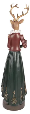 Immagine prodotto di Clayre & Eef figura decorativa cervo 9x8x37 cm plastica marrone