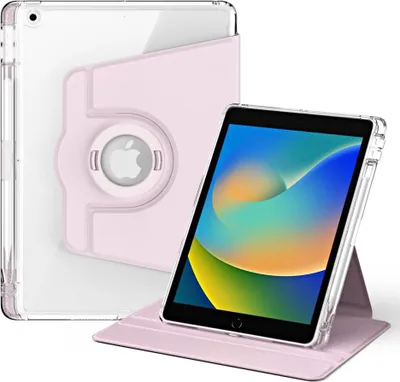Produktbild von iPad 10.2 Hülle - 360° Rotating Folio Klapphülle mit Schlaf/Wach-Funktion - Rosa