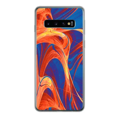 Produktbild von MuchoWow® Handyhülle Schutzhülle Hülle für Samsung Galaxy S10 Kunst - Wellen - Farbe - Psychedelisch Silikon Softcase Handy Hülle - Handytasche