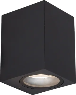 Produktbild von Näve Leuchten Außenwandleuchte "CUBUS" Außenwandleuchte "CUBUS" Außenwandleuchte "CUBUS", Außenwandlampe im Modern Style, aus Metall und Glas in anthrazit, 10 cm hoch, Maße 7,8 x 7 cm, mit GU10