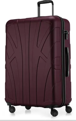 Image de Suitline - Valise de voyage grande extensible, valise XL 4 roulettes, valise à roulettes coque rigide, trolley Hardcase Check-In Bagages 20-23 kg, sangle 158 cm, TSA,Bourgogne