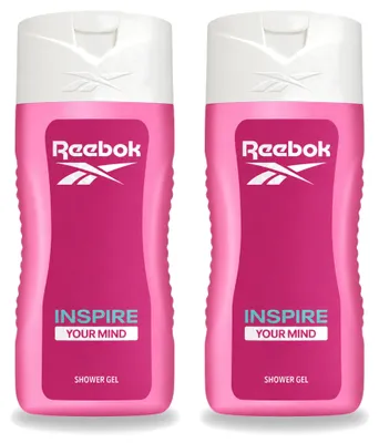 Imagen del producto de 2 unidades de gel de ducha Reebok "Inspire Your Mind" - 400 ml - Paquete económico