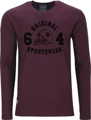 Produktbild von Übergrößen Longshirt Original Sportswear schwarz AHORN SPORTSWEAR Maroon Red 3XL