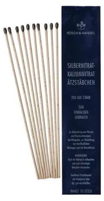 Produktbild von Silbernitrat-Kaliumnitr.ätzstäb.ätzstift 200mm st. 10 St