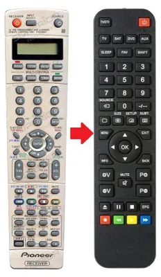 Produktbild von Ersatz Fernbedienung für Pioneer VSX-1017 | VSX-2014 | VSX-2014I