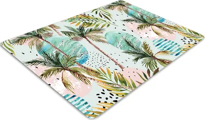Produktbild von Stuhlunterlage Bürostuhlunterlage 120 cm x 90 cm Bodenmatte Bürostuhlunterlage - Hawaii Palm.