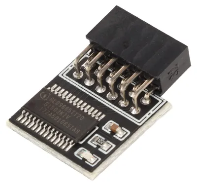 Imagen del producto de Módulo TPM 2.0 con interfaz LPC, estable, de alta seguridad y material duradero. Módulo LPC de 12 pines para placa base de PC