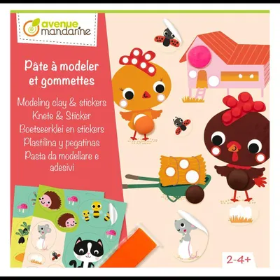 Obrázek produktu pro Kreativní sada s plastelínou a samolepkami