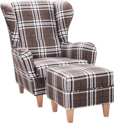 Produktbild von Supellex Sofia Ohrensessel mit Hocker | Design Oxford