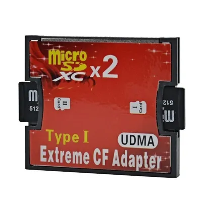 Obrázok produktu pre Adaptér 2x Micro SD na karty CF, Compact Flash