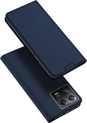 Produktbild von Buch Tasche kompatibel mit Xiaomi 13 Hülle Etui Brieftasche Schutzhülle mit Standfunktion, Kartenfach Blau