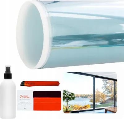 Produktbild von Solar Systems | Sonnenschutzfolie 75x450cm - Transparent - Wärmeschutz - Einfache Anwendung - UV-Schutz