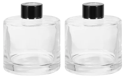 2er-Pack leere Glas-Diffusorflasche 200 ml, transparent
