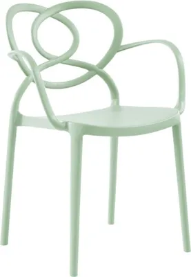 Image de Fauteuil de terrasse en POLYPROPYLENE VERT pour Exterieur