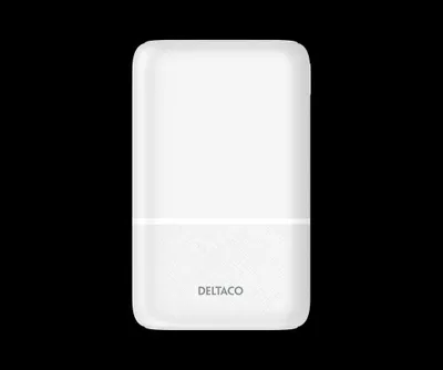 Immagine prodotto di Deltaco Powerbank 10.000 mAh, 2x USB-A, 1x USB-C, bianco