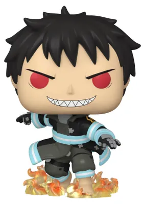 Productafbeelding van Fire Force POP! Anime vinyl figuur, Shinra met vuur, 9 cm