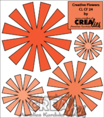 Produktbild von Crealies Creative Flowers no. 24 Stanzschablone Satz 4 Blumen