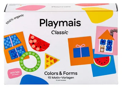 Produktbild von PlayMais Bastelset Classic Farben und Formen - 800 Stück kreatives Spielzeug
