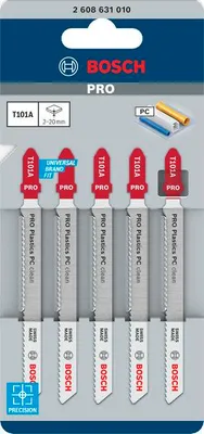 Produktbild von PRO Plastics PC clean T101A Stichsägeblatt, 100 mm, 5-tlg.