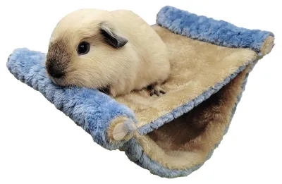 Hängematte für Kleintiere, Hamster, Blau, L, Plüsch