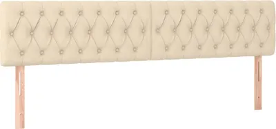Obrázok produktu pre vidaXL Čelo postele krémové 180x7x78/88 cm látkové
