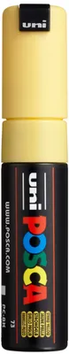 Produktbild von POSCA uni PC-8K, 1 Stück(e), Gelb, Meißel, Schwarz, Gelb, 8 mm, Tinte auf Wasserbasis