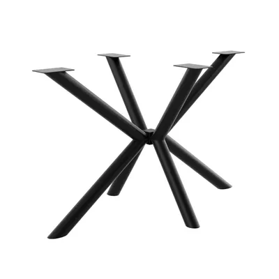 Produktbild von MetaloPro Spider Rohr, Tischbeine Metall, Schwerlast Stahl Schreibtisch Beine, Tischkufen Schwarz, Bodenschoner, Langlebig Tischgestell für Moderne Couchtisch, Esstisch, Wohnzimmer MetaloPro Spider Rohr, Tischbeine Metall, Schwerlast Stahl Schreibtisch Beine, Tischkufen Schwarz, Bodenschoner, Langlebig Tischgestell für Moderne Couchtisch, Esstisch, Wohnzimmer – 160x70x72 cm