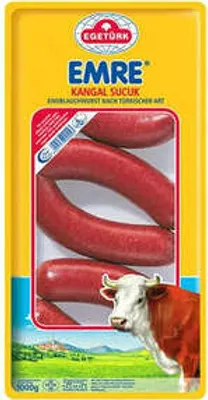 Produktbild von EgeTürk Emre Kangal Sucuk Knoblauchwurst nach Türkischer Art 1 kg