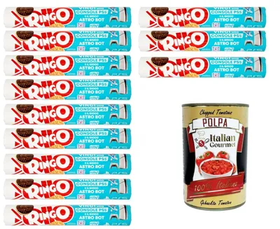 Produktbild von Ringo Doppelkeks Kakao & Vanille 12x165g italienische Kekse Snack Vorrat Familienpack Rolle Gebäck Schulpausen Büro + Italian Gourmet polpa