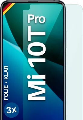 Produktbild von moex® 3x Schutzfolie kompatibel mit Xiaomi Mi 10T Pro - Displayschutzfolie dünn Folie, Klar