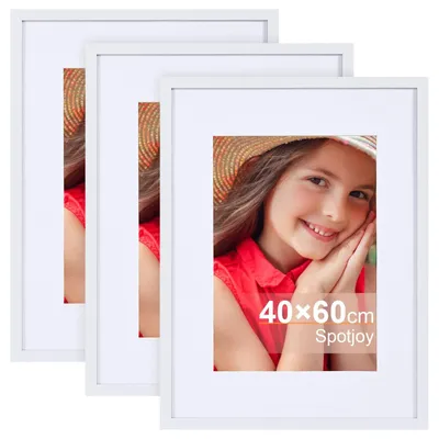 Produktbild von Holz-Fotorahmen 40 x 60 cm mit Passepartouts