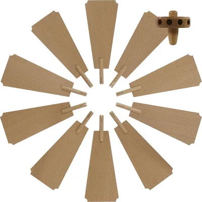Imagen del producto de Rueda para belén giratorio (Weihnachtspyramide) - Diámetro = 35 cm, fabricada por Dregeno Seiffen