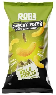 Produktbild von Rob's Crunchy Puffs Dill & Pickles 130g
