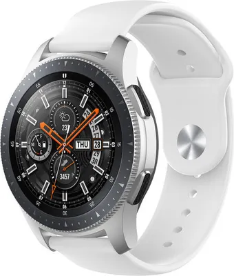Produktbild von Strap-it Samsung Galaxy Watch 46mm Sportarmband (Weiß)