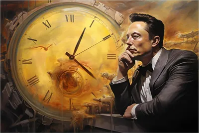 Produktbild von Wallario selbstklebendes Poster - Zeitgedanken, Größe: 100 x 150 cm