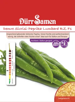 Artikelbild 1 von 'Demre Sivrisi-Paprika Lumbard RZ F1' aus der Kategorie Gemüsesamen