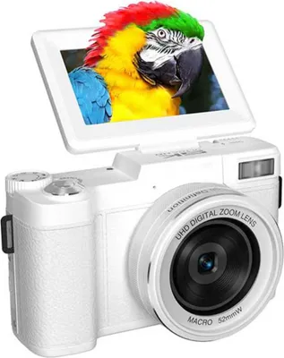 Image de INF Appareil Photo Numérique 5K 64MP WiFi Écran Rotatif & Macro Objectif Blanc