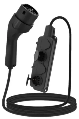 Image de Adaptateur Schuko de type 2, 4 kW, 16 A, pour véhicules électriques