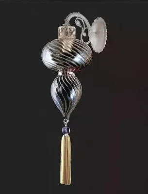 Obrázek produktu pro Nástěnné svítidlo Lustr Nástěnná svítidla Stříbrné sklo Art