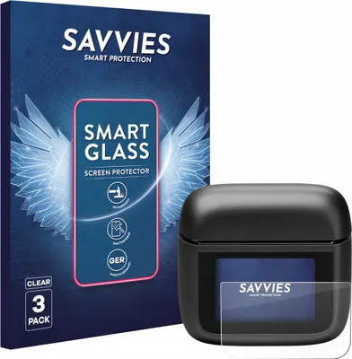 Produktbild von 3x Savvies Schutzglas Folie für JBL Tour Pro 3 9H Panzer Schutzfolie Glas Displayschutz klar transparent