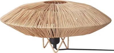 Produktbild von BELIANI Tischlampe Naturfarben aus Stroh Boho Stil Modern Tischleuchte Leselampe für Nachttisch Schlafzimmer Wohnzimmer Wohnaccessoires