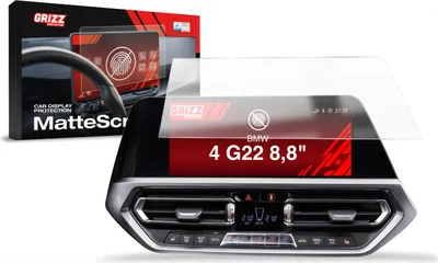 Produktbild von Matte Autodisplayfolie für BMW 4 G22 8,8" (2020-2022), Grizz Protector