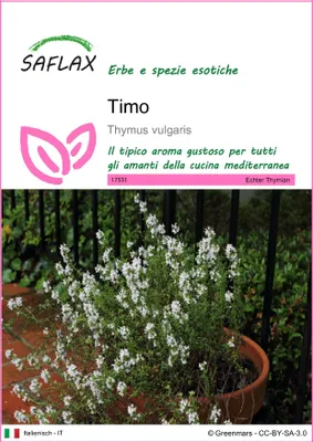 Immagine prodotto di SAFLAX  - Timo - 200 semi - Thymus