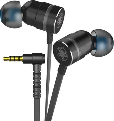 Obrázek produktu pro Malá sluchátka Hammerhead Herní sluchátka do uší s mikrofonem Drátová magnetická stereofonní sluchátka s izolací šumu černá