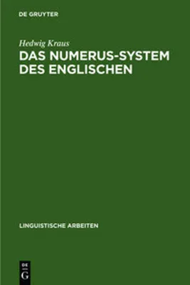 Produktbild von Das Numerus-System des Englischen
